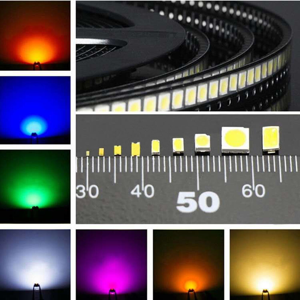 SMD / SMT LED 0402 0603 0805 5050 1206 3528 – Red Yellow Blue Green White Orange