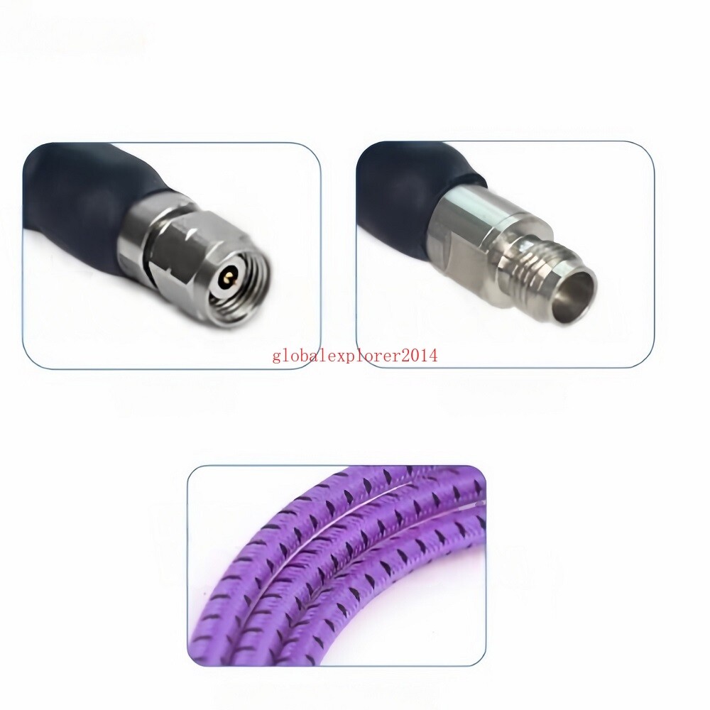 50GHz 2.4mm M/F VNA Test Port Cable Assembly Armored Precision Test Cable 0.5-2m