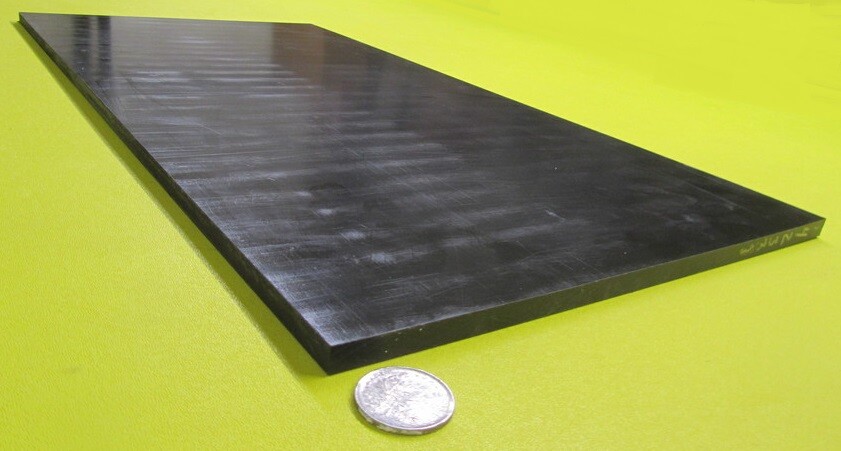 Tivar UHMW PE Black Sheet .375″ (3/8″) Thick x 12″ Wide x 24″ Length