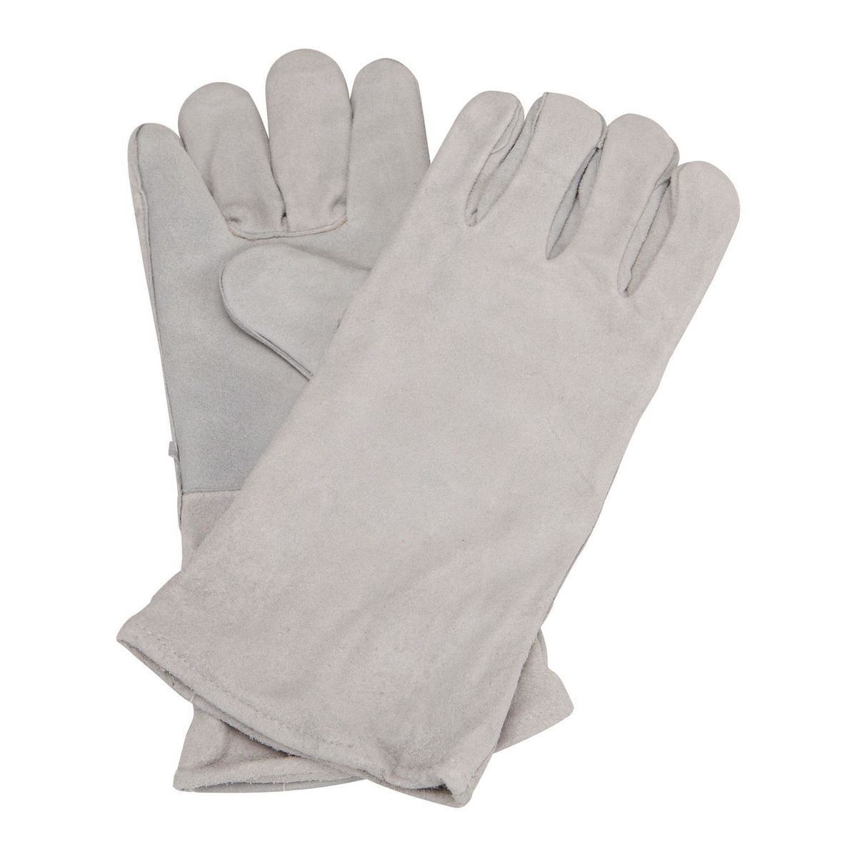 3 Pair Hardy 14″ Heat Resistant Welding Gloves, BBQ, Furnace One Size Fits All