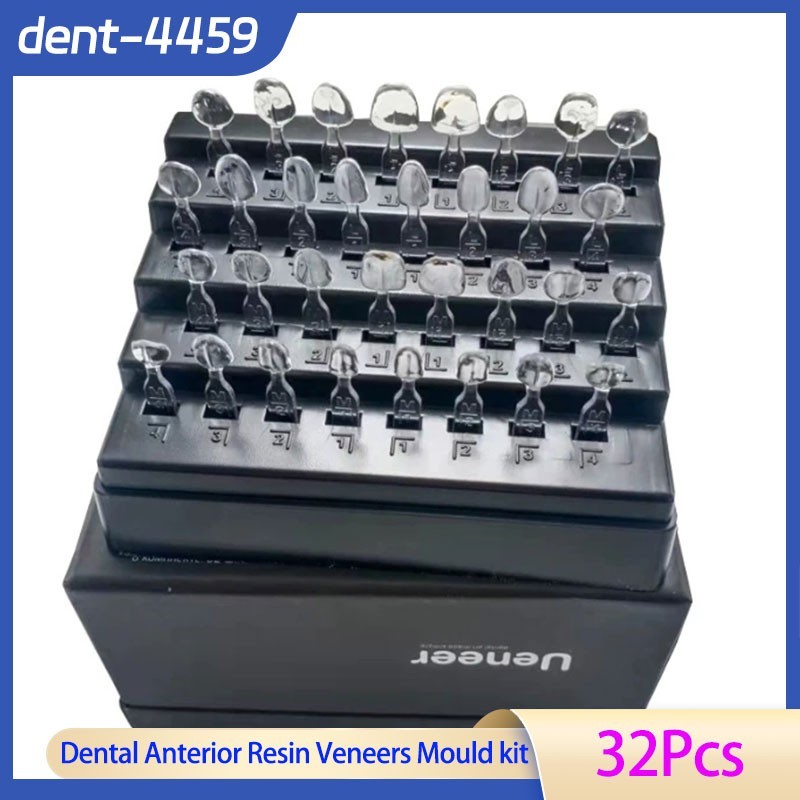 32Pcs Dental Anterior Resin Veneers Mould kit Composite Resin Mold Light Cure