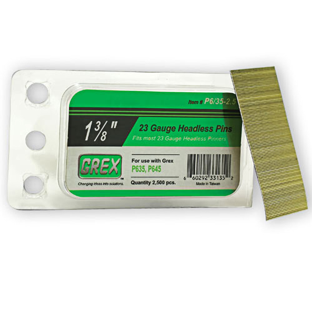 Grex #P6/15L 5/8″ 23 Gauge 10,000-Pack Headless Pins