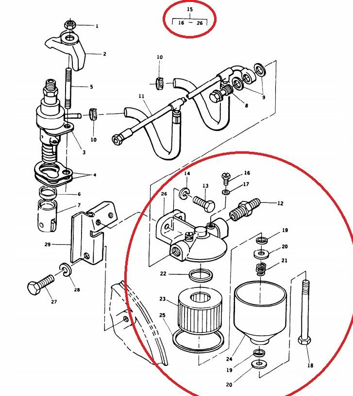 MEP802A-MEP803A-MEP812A-MEP813A Fuel Filter Housing Kit 284359 NSN 2910-01-11…