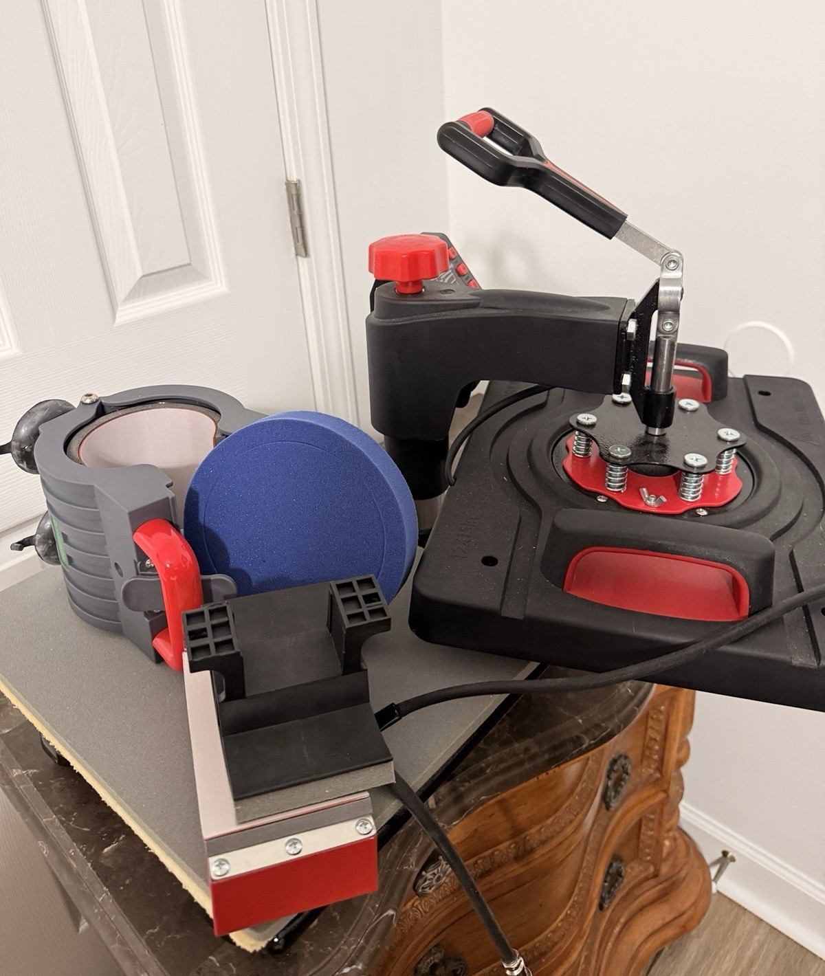 5 in 1 Multifunctional Swing-arm Heat Press for T-shirts, Hats, Accessories