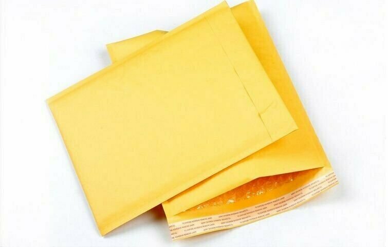 50 #00 5×10 Kraft Bubble Envelopes Padded Shipping Mailers 5″x10″