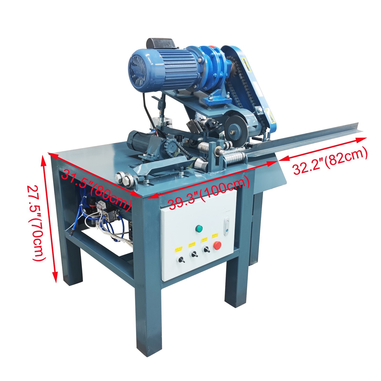 0.78-1.96in Pipeline Hydraulic Cutter Machine Pipe Cutter Square/Round Tube 220V