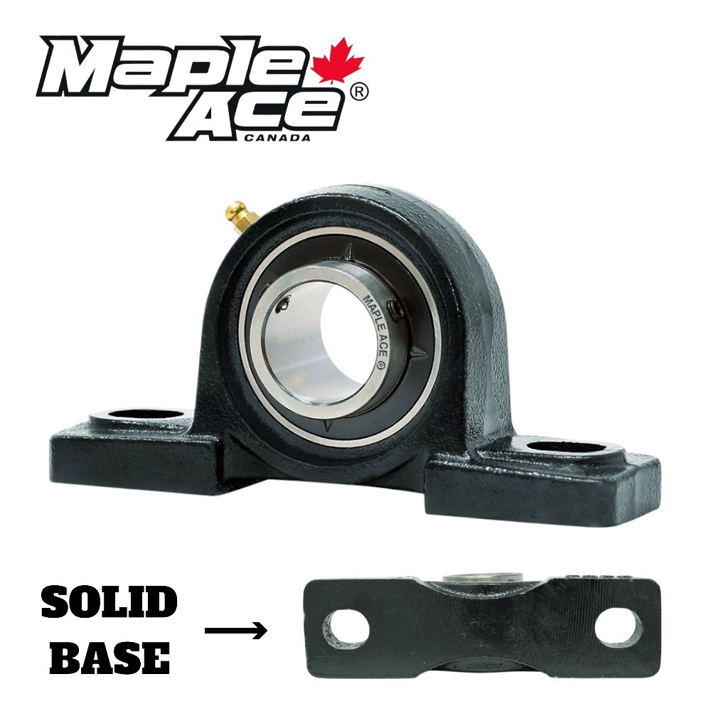 UCP206 Pillow Block Bearing 30mm Bore, 2-Bolt, Self-Aligning, Solid Base (Qty 1)