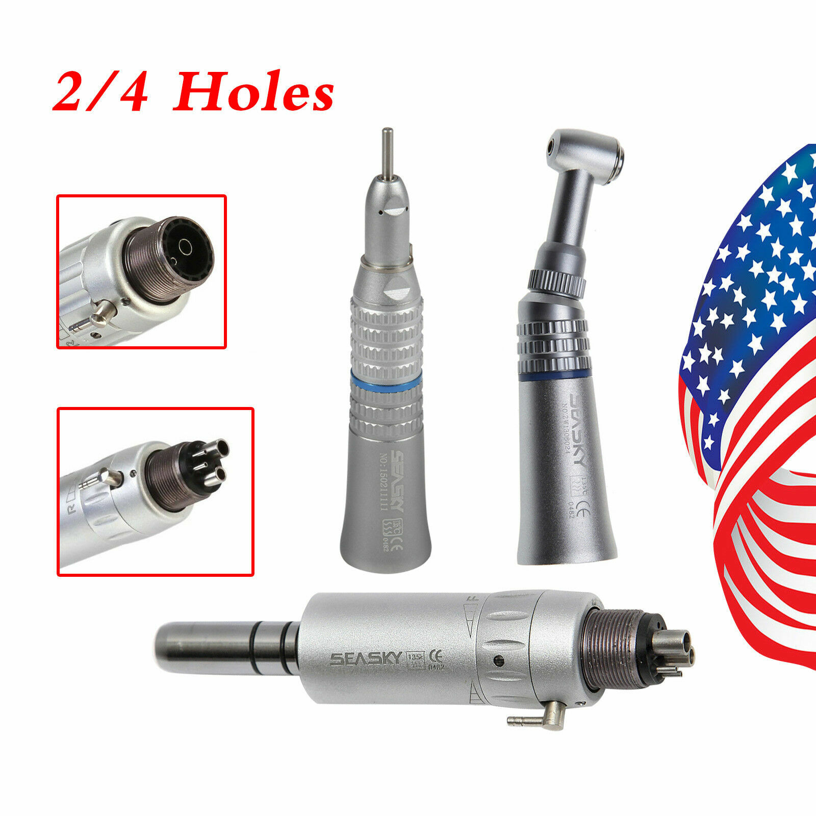 NSK Type Dental Slow Low Speed Contra Angle/ Straight/ Air Motor 2H/4H azh