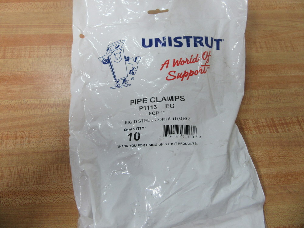 Unistrut P1113 EG Pipe Clamp Pairs 50 Pair