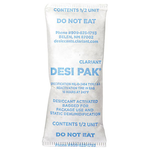 Armor Shield Desiccant,0.42cuft,White,1/2oz,PK550 D1/2UCT Armor Shield D1/2UCT