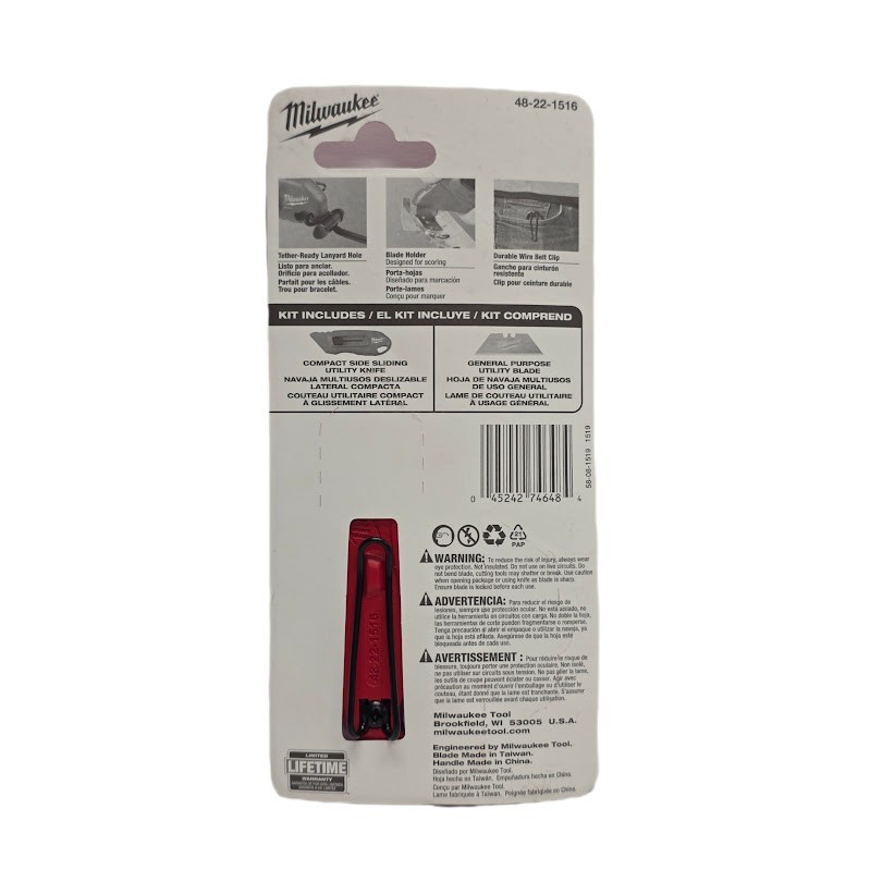 Milwaukee 48-22-1516 Compact Side Slide Utility Knife