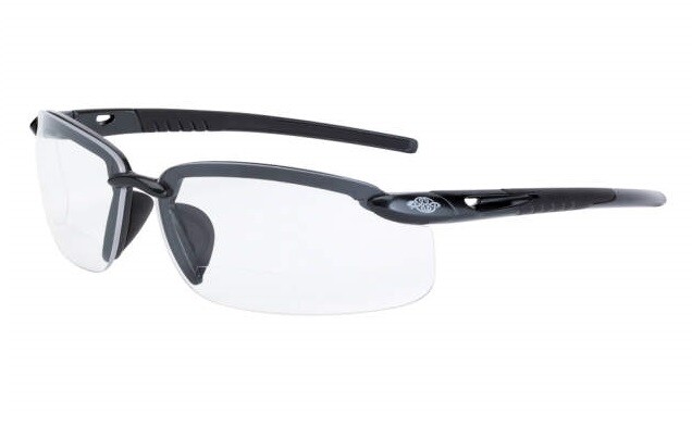 Crossfire Safety Glasses ES5 Bifocal Reading Readers 1.5x, 2.0x, 2.5x Clear Lens