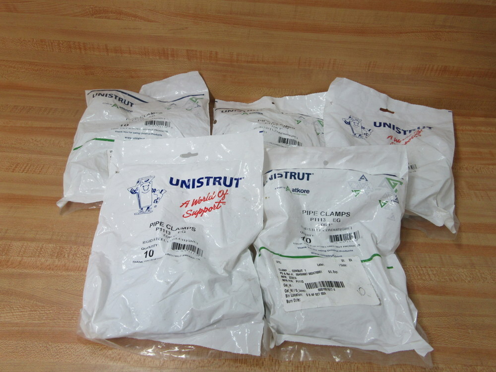 Unistrut P1113 EG Pipe Clamp Pairs 50 Pair