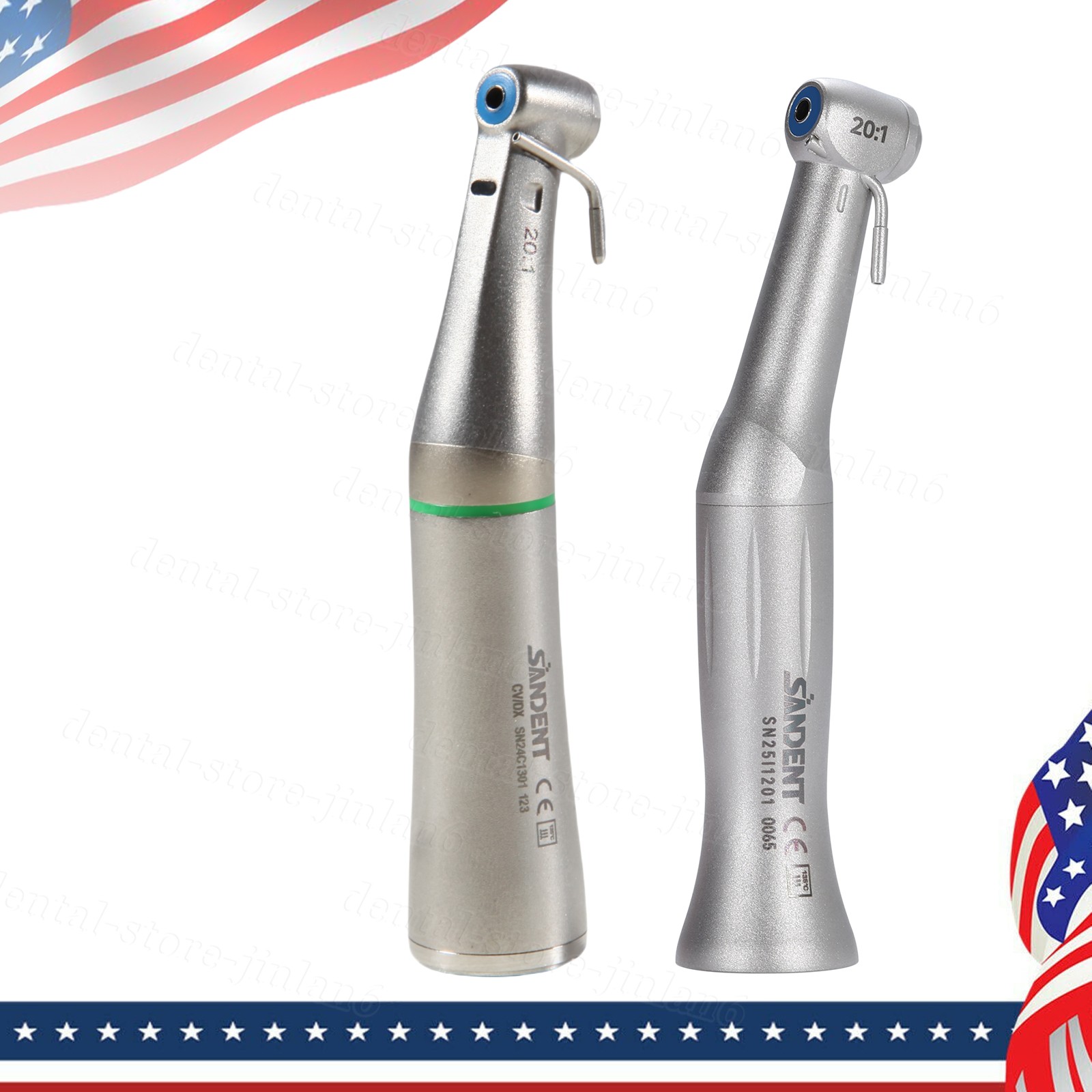 Dental Implant Handpiece 20:1 (LED) Contra Angle Fit Surgical Motor USA