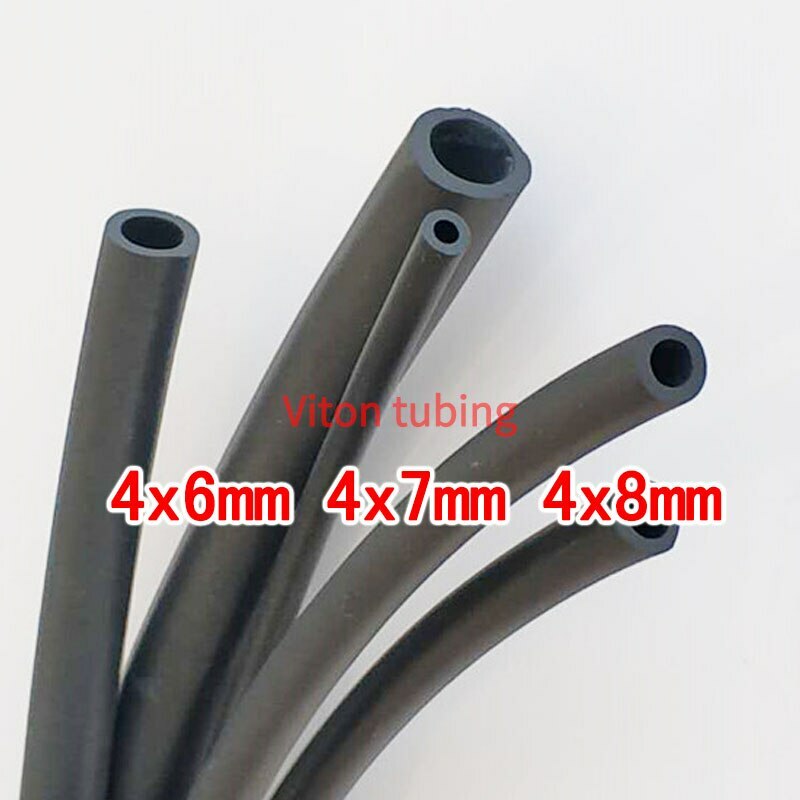 FKM tube Viton tubing FPM pipe fluororubber tube 2M 4mm id Fluorine rubber hose
