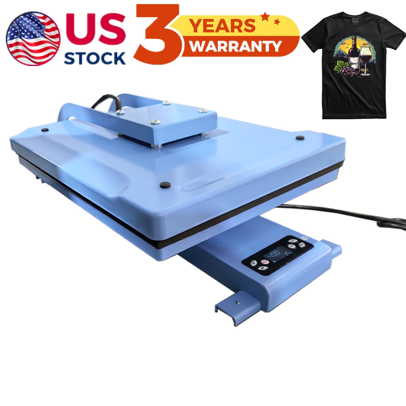 Local Pick Qomolangma Auto Easy 16in x 20in Clamshell Tshirts Heat Press Machine