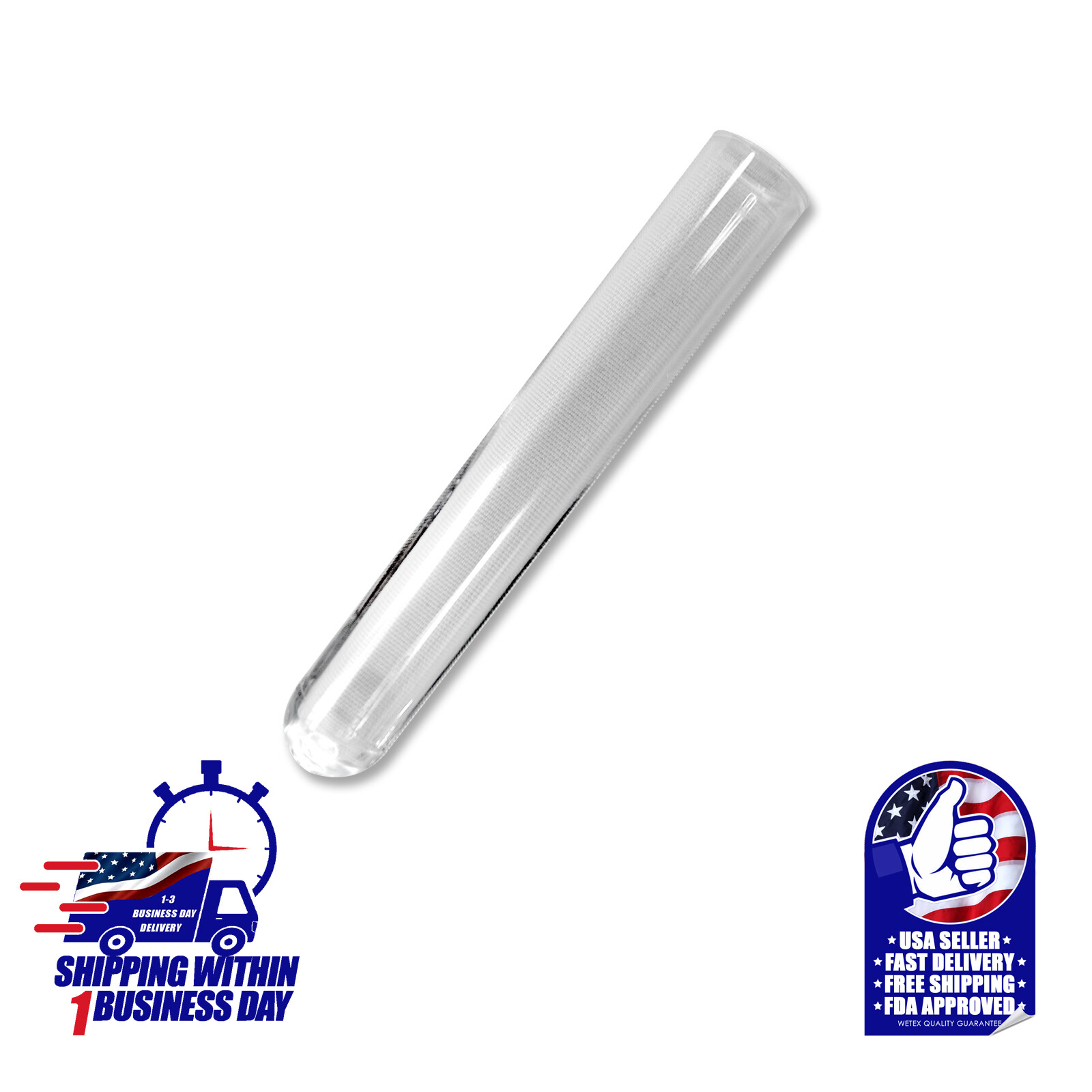 PRECISION IN CLEAR: 5ML POLYSTYRENE TEST TUBES RIMLESS, 12X75MM, EXP 07/2027