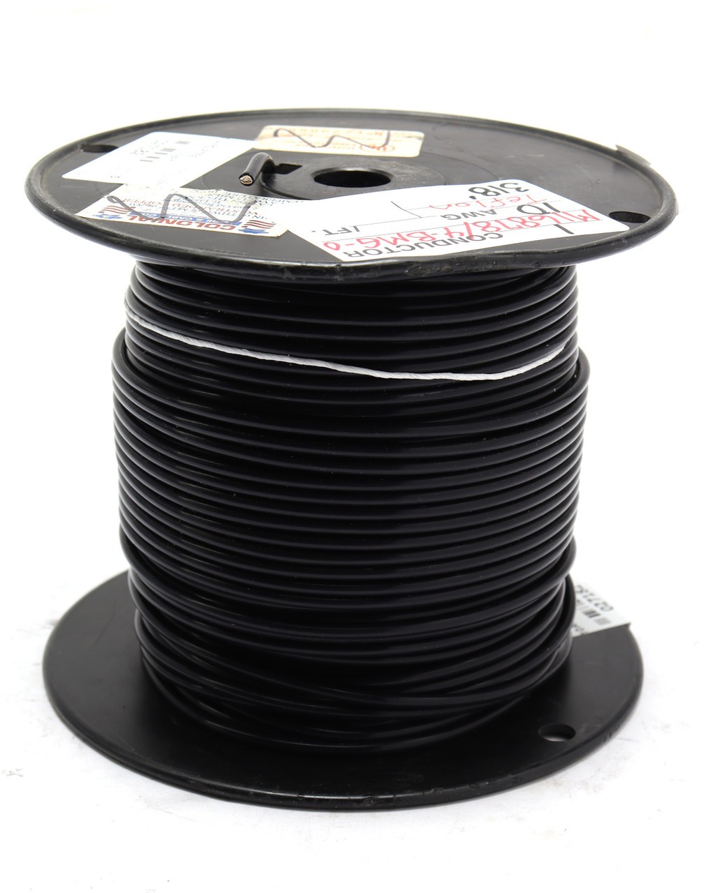 M16878/4-BMG-0, 10AWG Silver Plated, PTFE Jacketed Wire, Black, 100ft