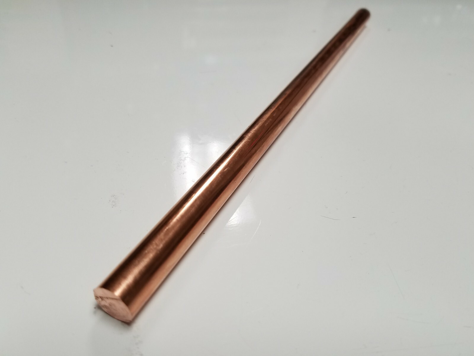 1 Pieces 1/2 110 COPPER SOLID ROUND ROD 12″ long New Lathe Stock 1/2 Hard