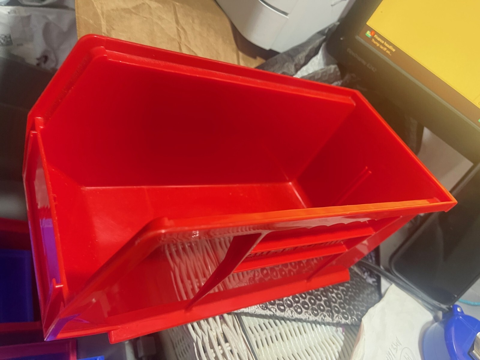 EACH Akro-Mils 30-230 RED Hanging Stacking Bins, 10-7/8″L x 5-1/2″W x 5″H(DR)