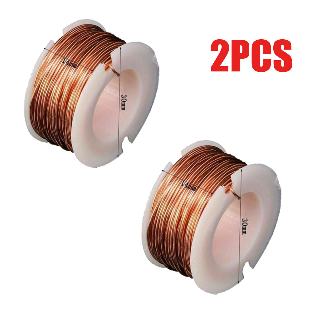 2 pack Magnet Wire Enameled Copper Magnetic Coil Winding Electromagnet Motor 10m