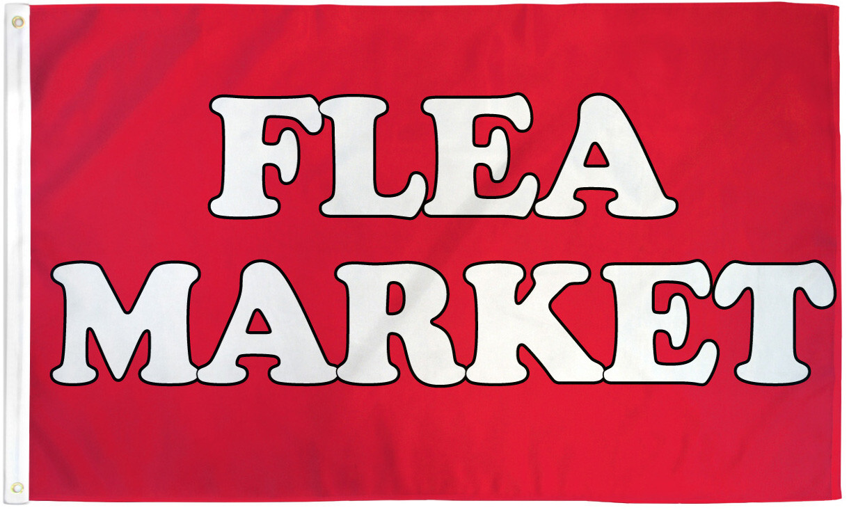 Flea Market Flag 3x5ft Business Flag Advertising Sign