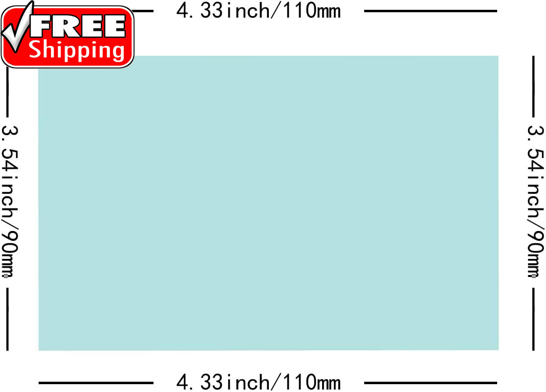 10-Pack Welding Protective Lens Replacement 4.33 X 3.54 Inch (110 Mm X 90 Mm) Tr