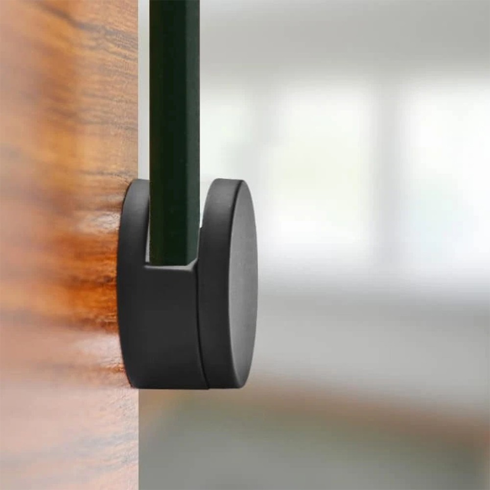 Zinc Alloy Black Mirror Holders 4pcs for 3mm to 5mm Glass Installation