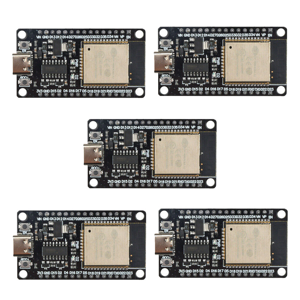 5PC ESP32 CH340C Development Board Wifi+Bluetooth Ultra Low power core Type-C #