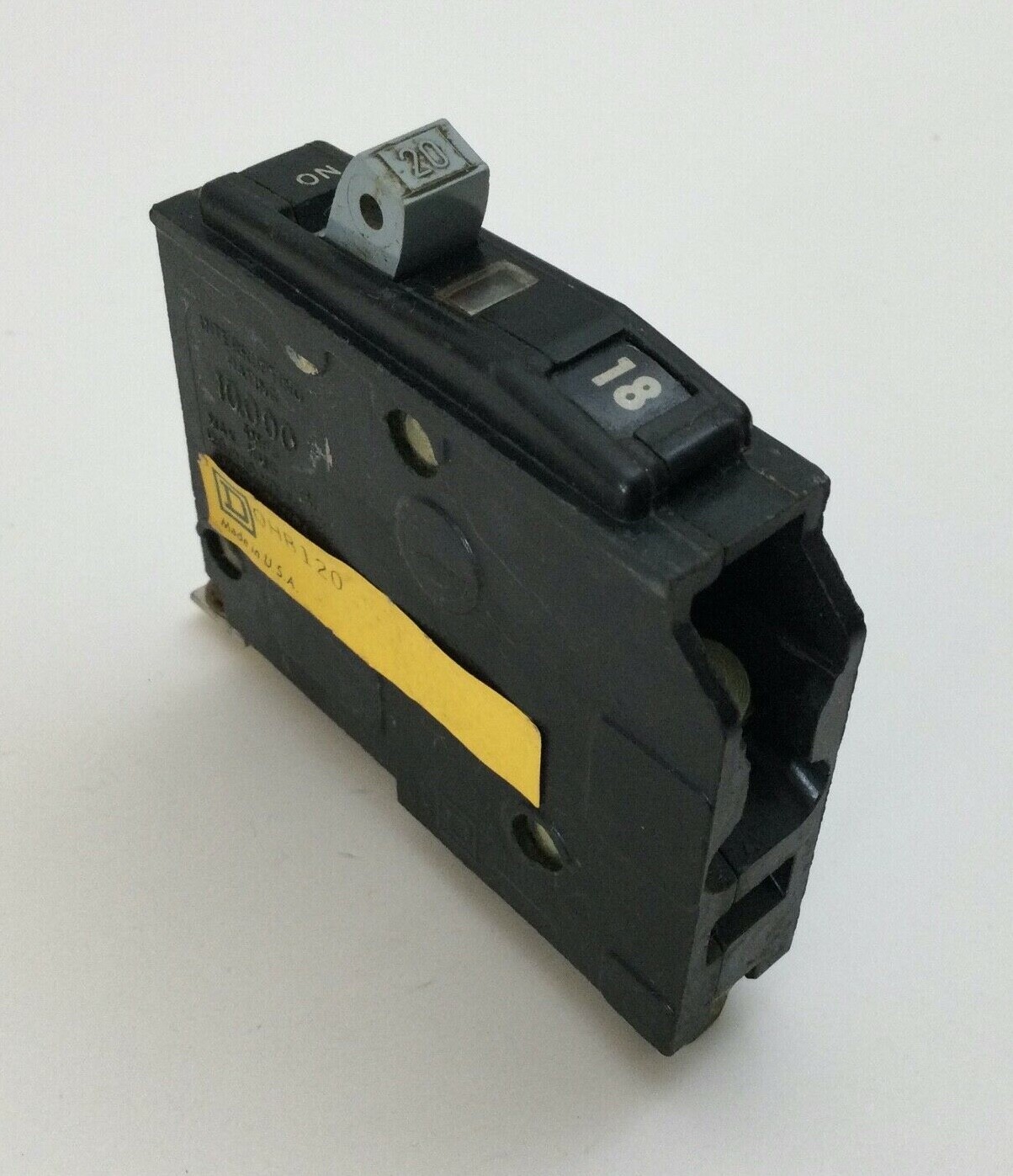 Square D QHB QHB120 1 Pole 20 Amp 240v Circuit Breaker QOB