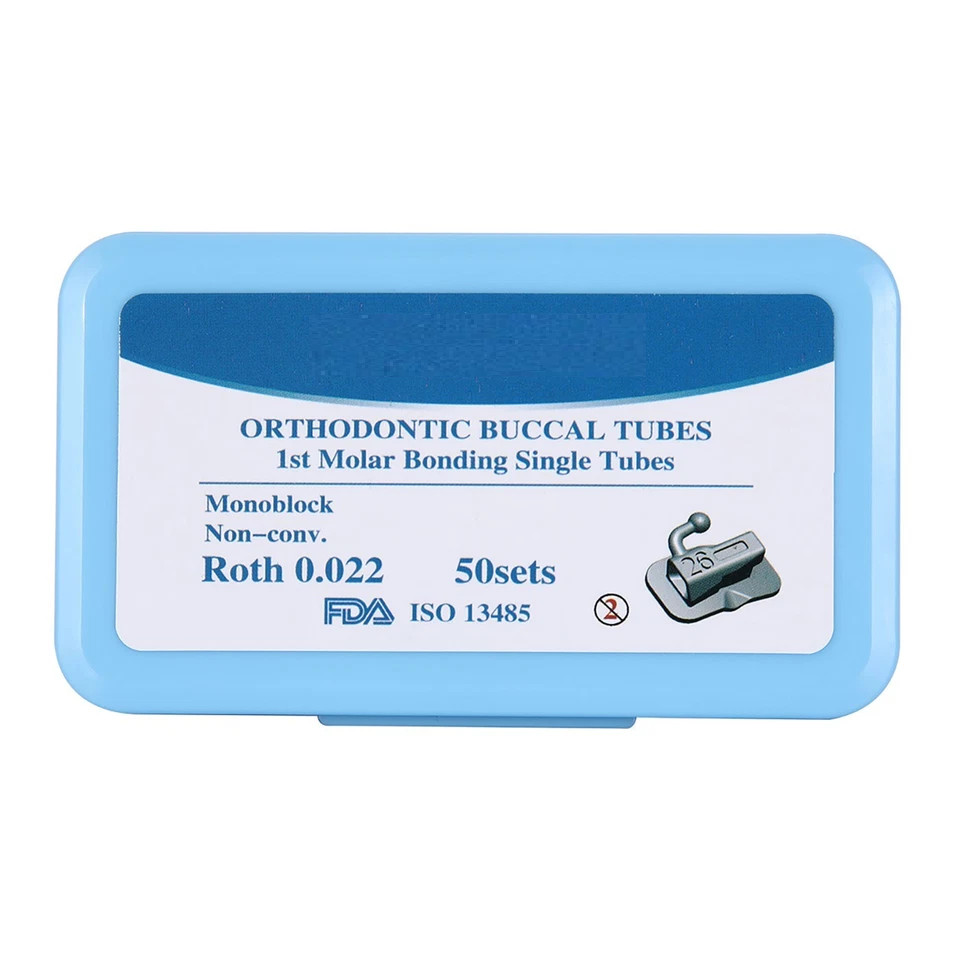 50Sets Dental Orthodontic Buccal Tube 1st 2nd Molar Tube Roth MBT 022/018