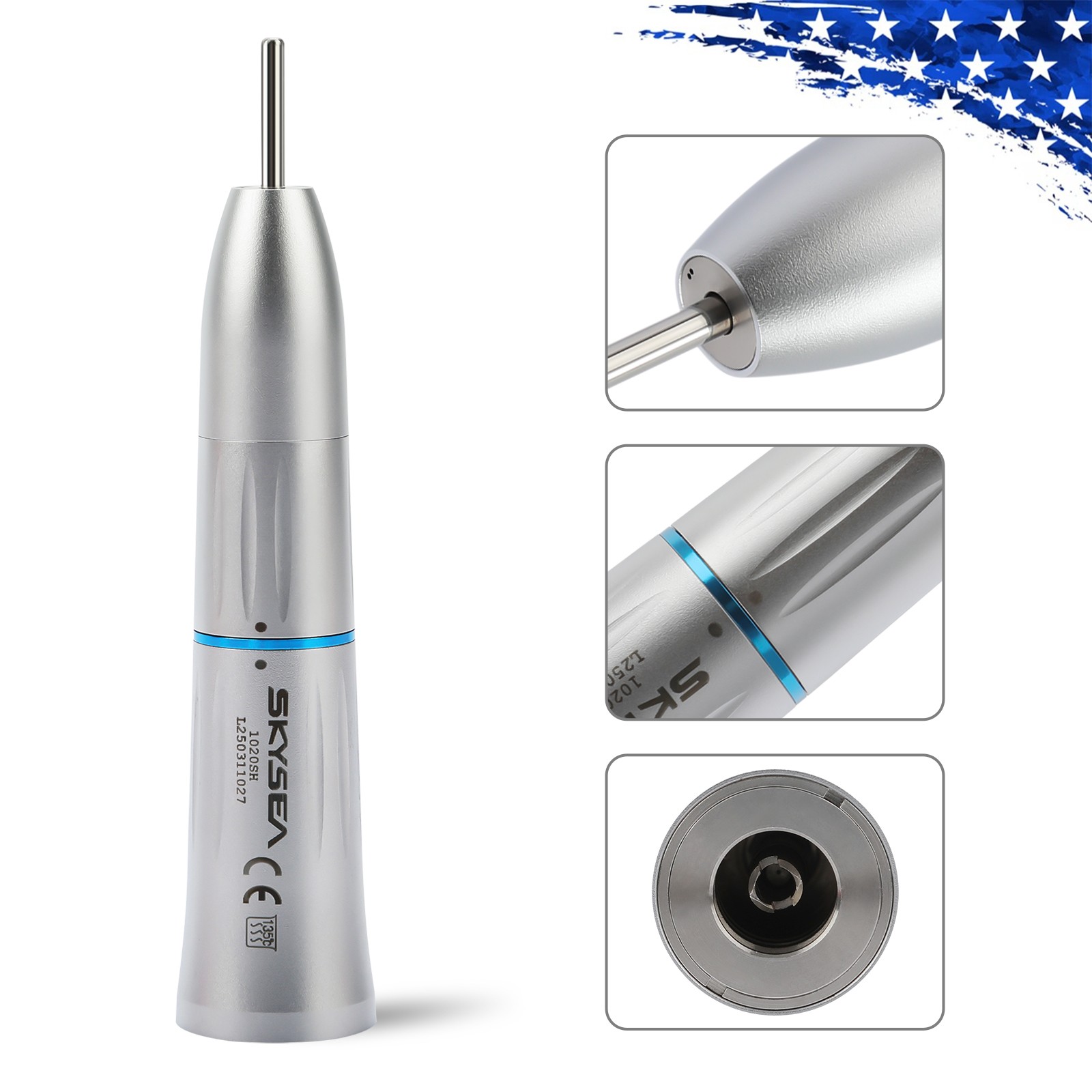 Dental Internal Water Low Speed Handpiece Contra Straight Air Motor 4H Kit EI-M4