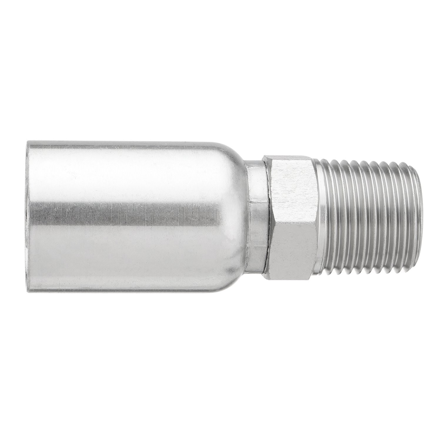 12pcs 1/2″ NPTF Hydraulic Hose End Fittings, 1/2″ I.D. Hose x 1/2″ NPTF Male A++