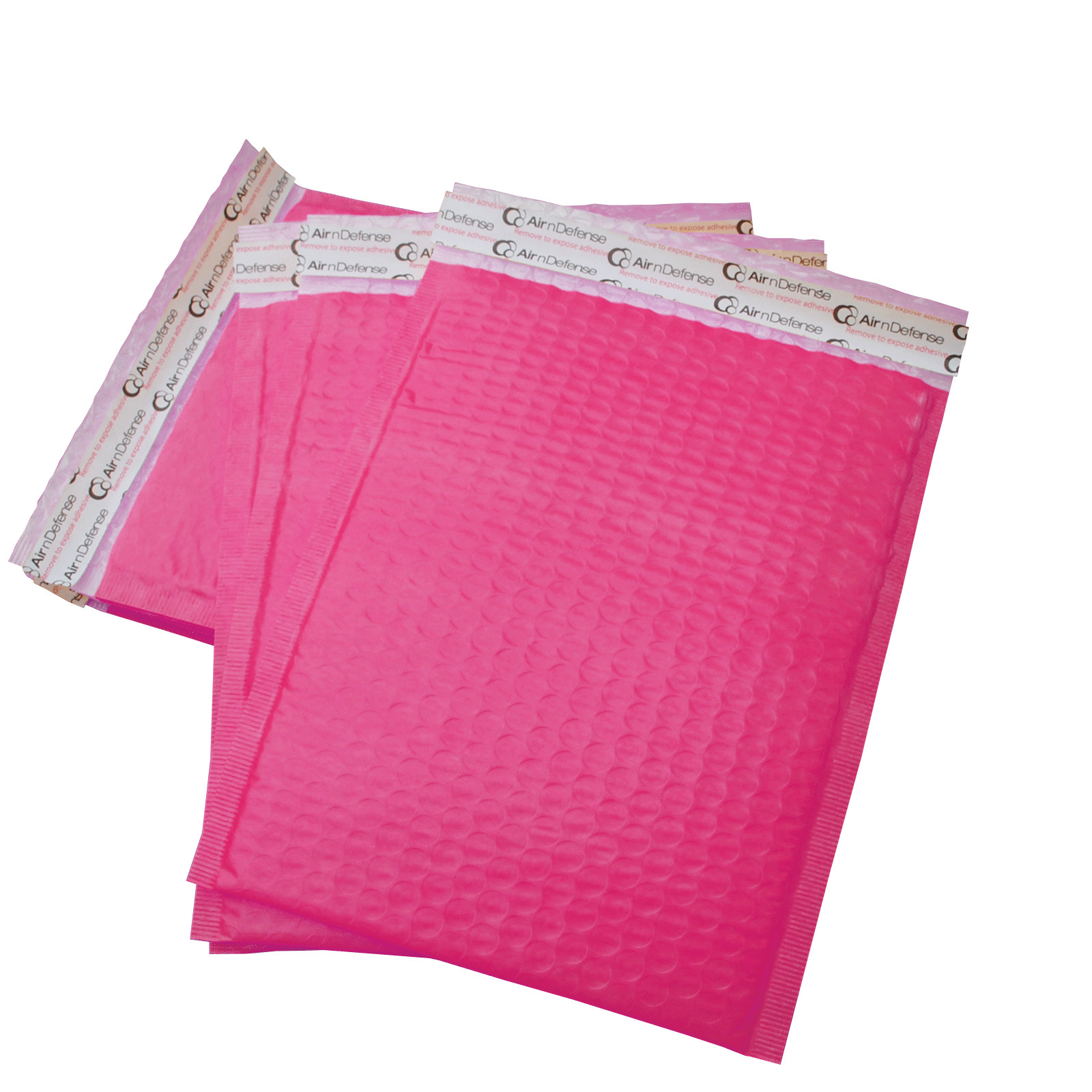 AirnDefense 500 #0 6.5X10″ Pink Poly Bubble Mailers Shipping Padded Envelope