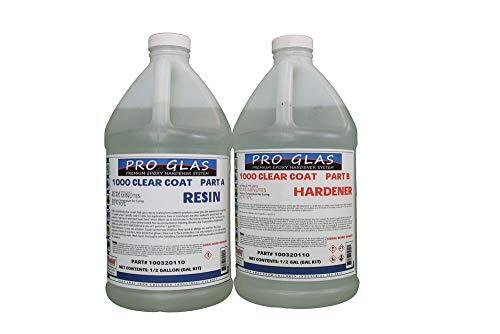 Table Bar Top Clear Epoxy Resin – ProGlas 1000- 1 Gallon Kit