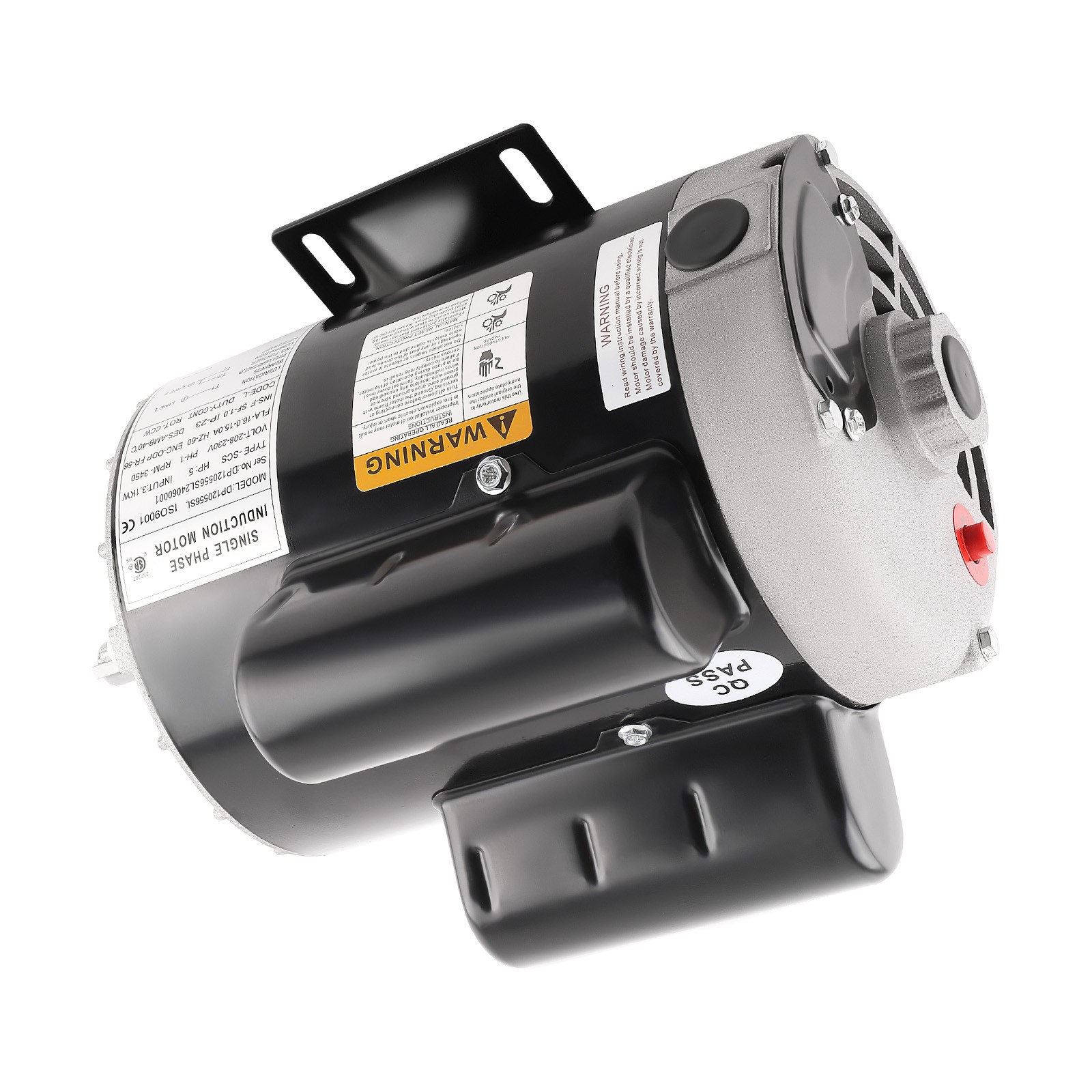 5 HP Electric Motor 56 Frame 3450RPM Single Phase Motor 5/8″ Keyed Shaft CCW