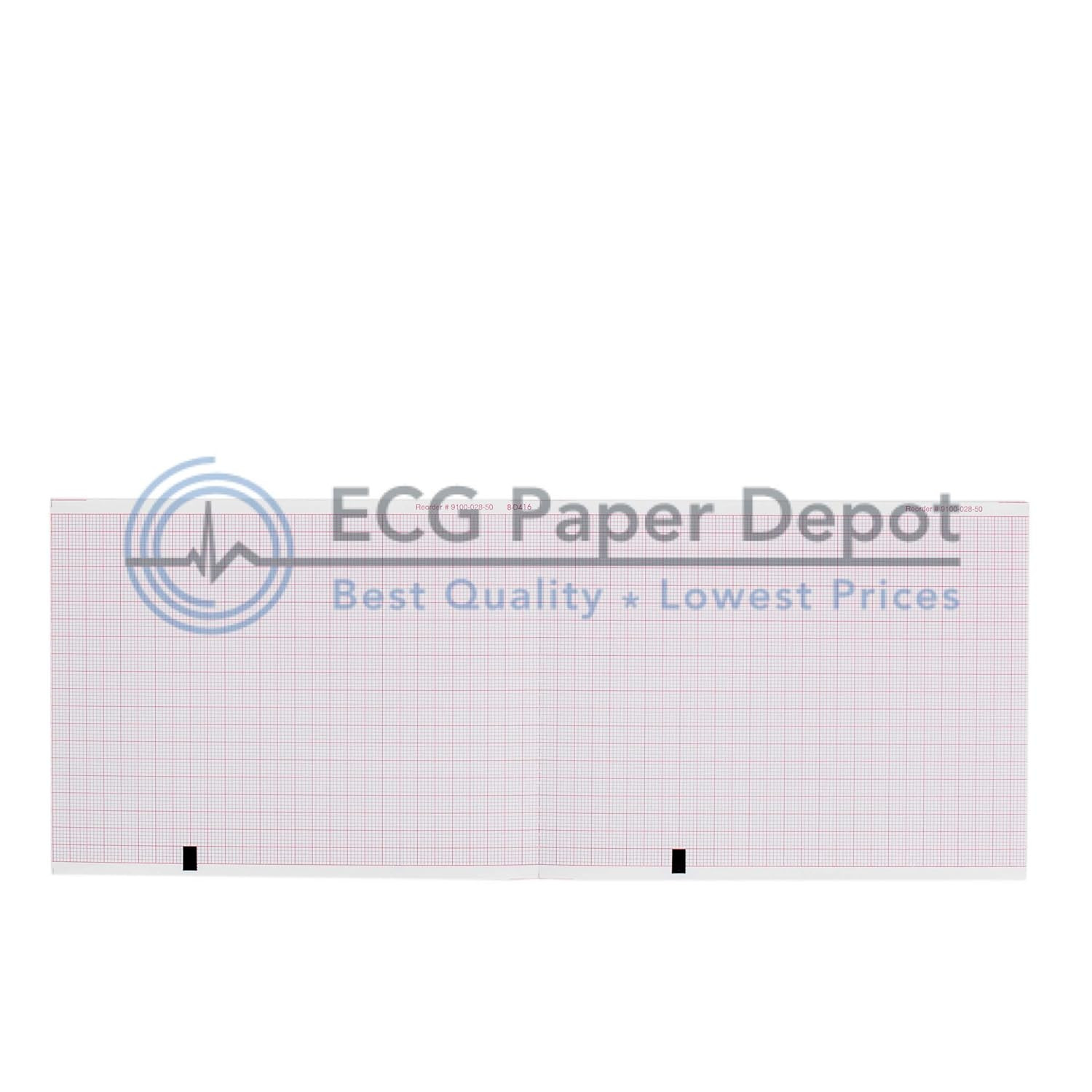 Mortara ELI 150 EKG Machine Paper – 108Mm X 140Mm X 200 Sheets (5 Packs)