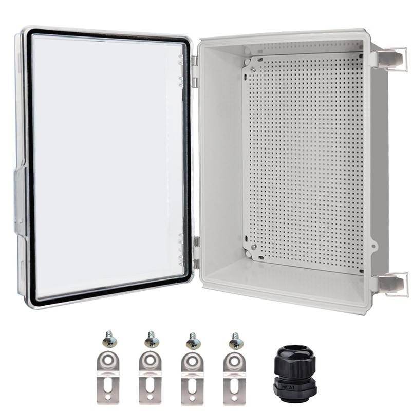 Waterproof Junction Box IP67 Electrical Enclosure W/ Stainless Steel Latches DIY