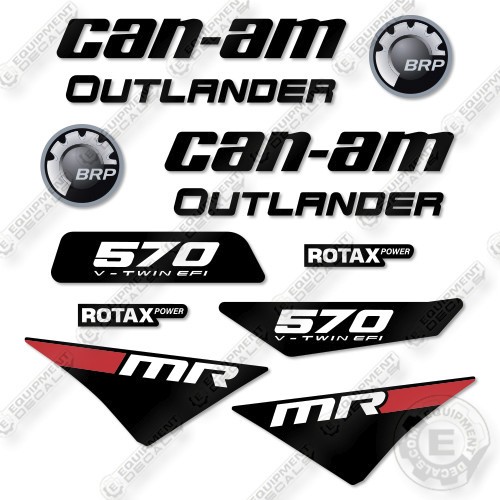 Fits Can-Am Outlander 570 MR Decal Kit ATV- 7 YEAR OUTDOOR 3M VINYL!