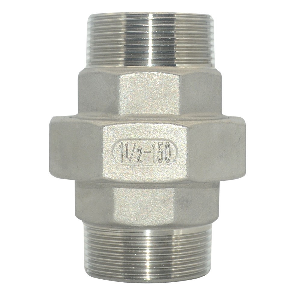 1-1/2″ 1.5″ inch NPT male thread Union Coupling Pipe Fitting stainless steel 304