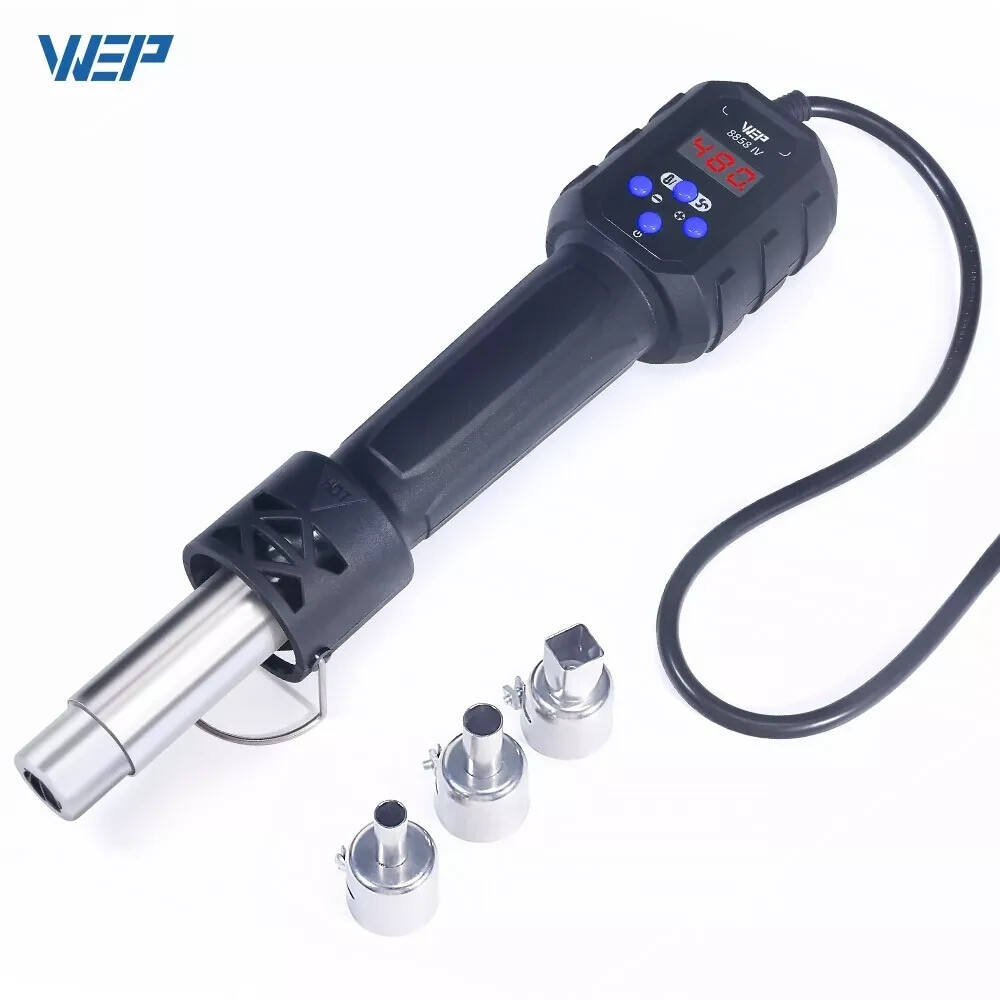 WEP Portable Soldeirng Station Desolder Iron Hot Air Gun Plastic Welder Tool