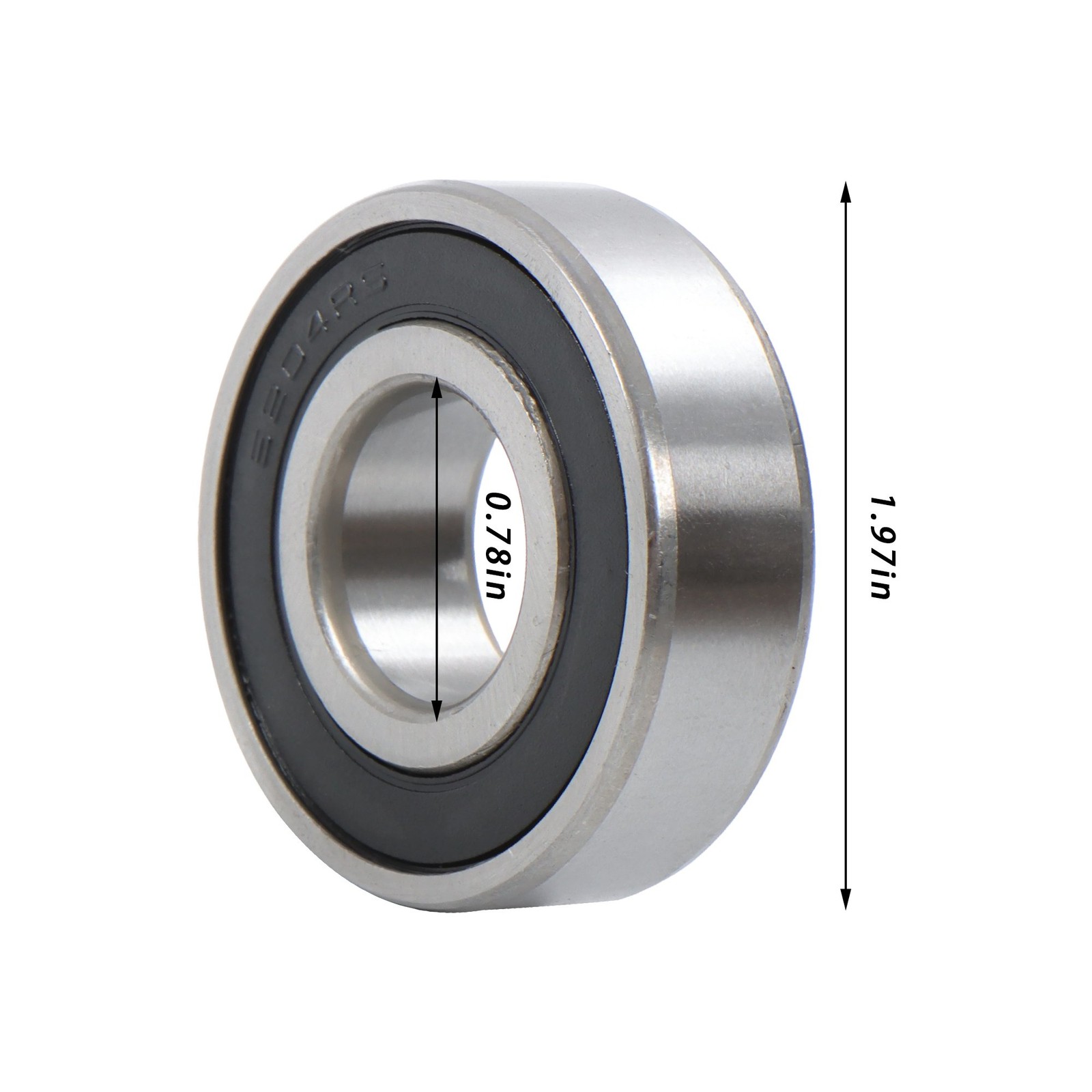 Ball bearing 6204-2RS C3 EMQ 20x47x14mm with double rubber seals, pack of 10
