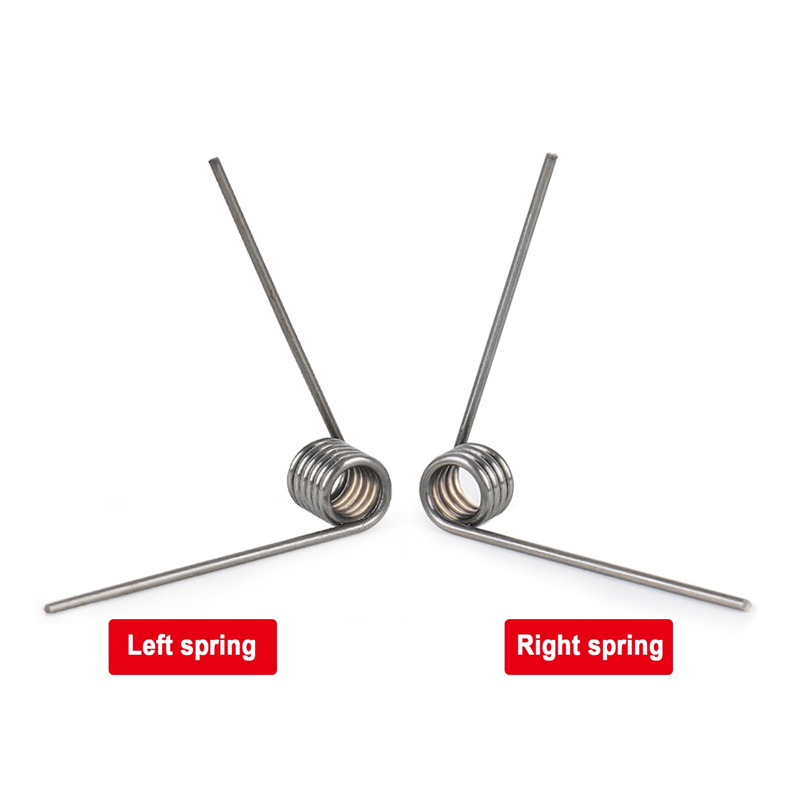 Torsion Spring 1.8 Wire Diameter ,12-20mm OD ,1-5 Coils ,45°-270° Angle Degree