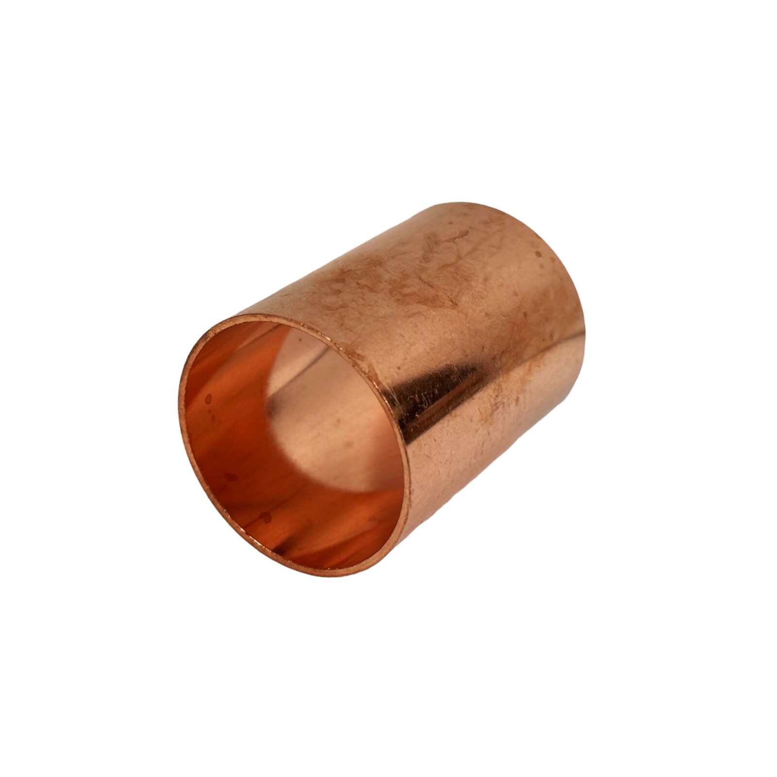 1-3/8” Straight Copper Coupling Sweat Sockets Without Tube Stop CxC Pipe Fitting