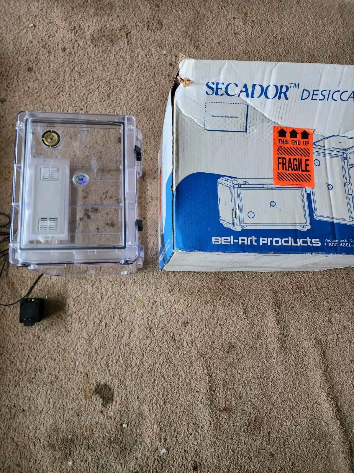 420731115 SCIENCEWARE Secador Desiccator 120Vac 1.6 CubeFt. (NEW in Box)