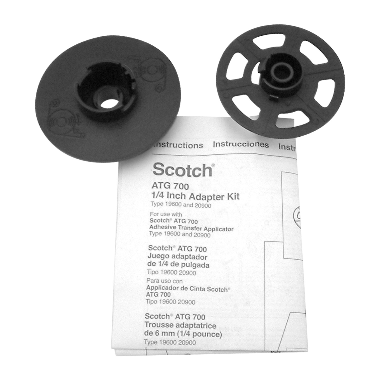 Scotch ATG Applicator Adapter (700A): 1/4-inch adapter *adapter only (Black)