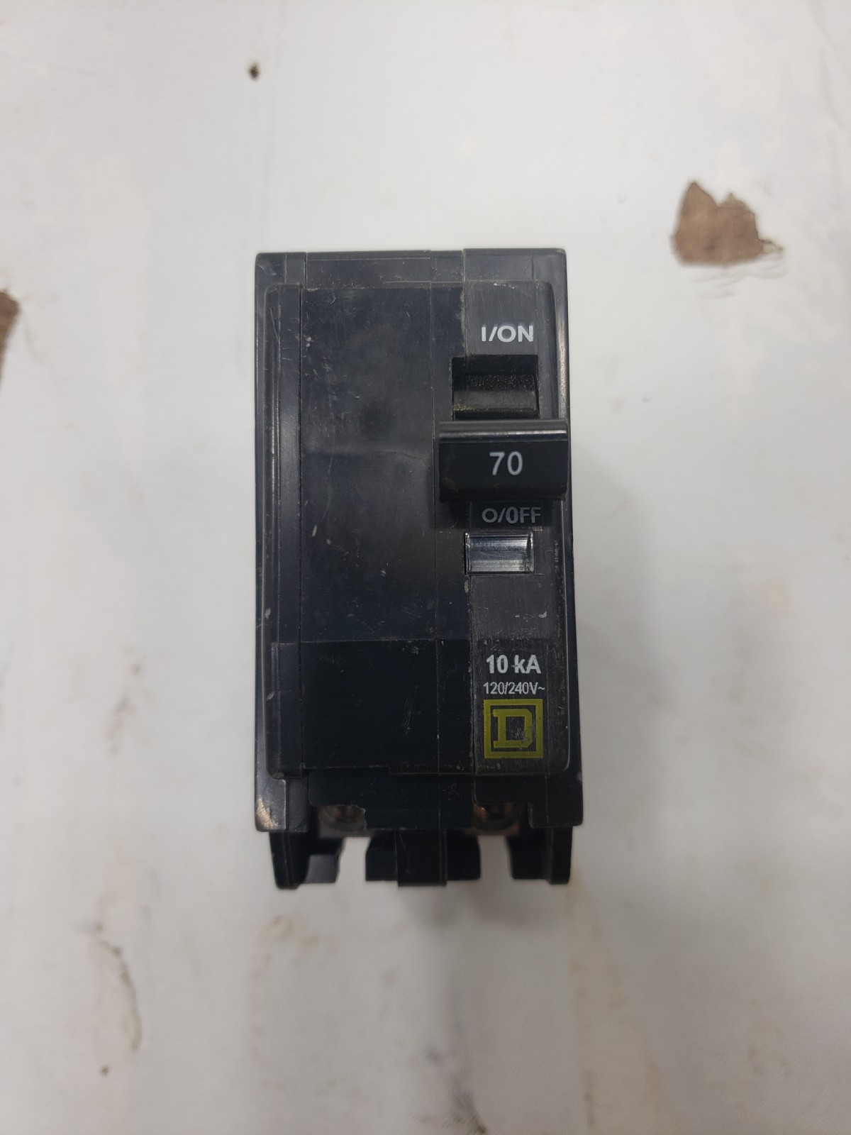 Square D QO270 2 Pole 70Amp 120/240V Plug in Circuit Breaker Untested