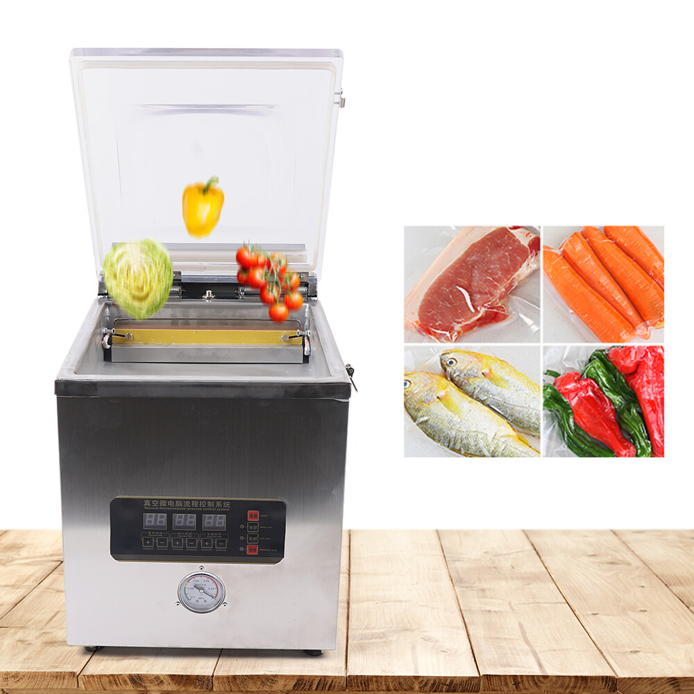 Vacuum Sealer 360W Commercial Food Chamber Vacuum Sealing Packing Machine 110V