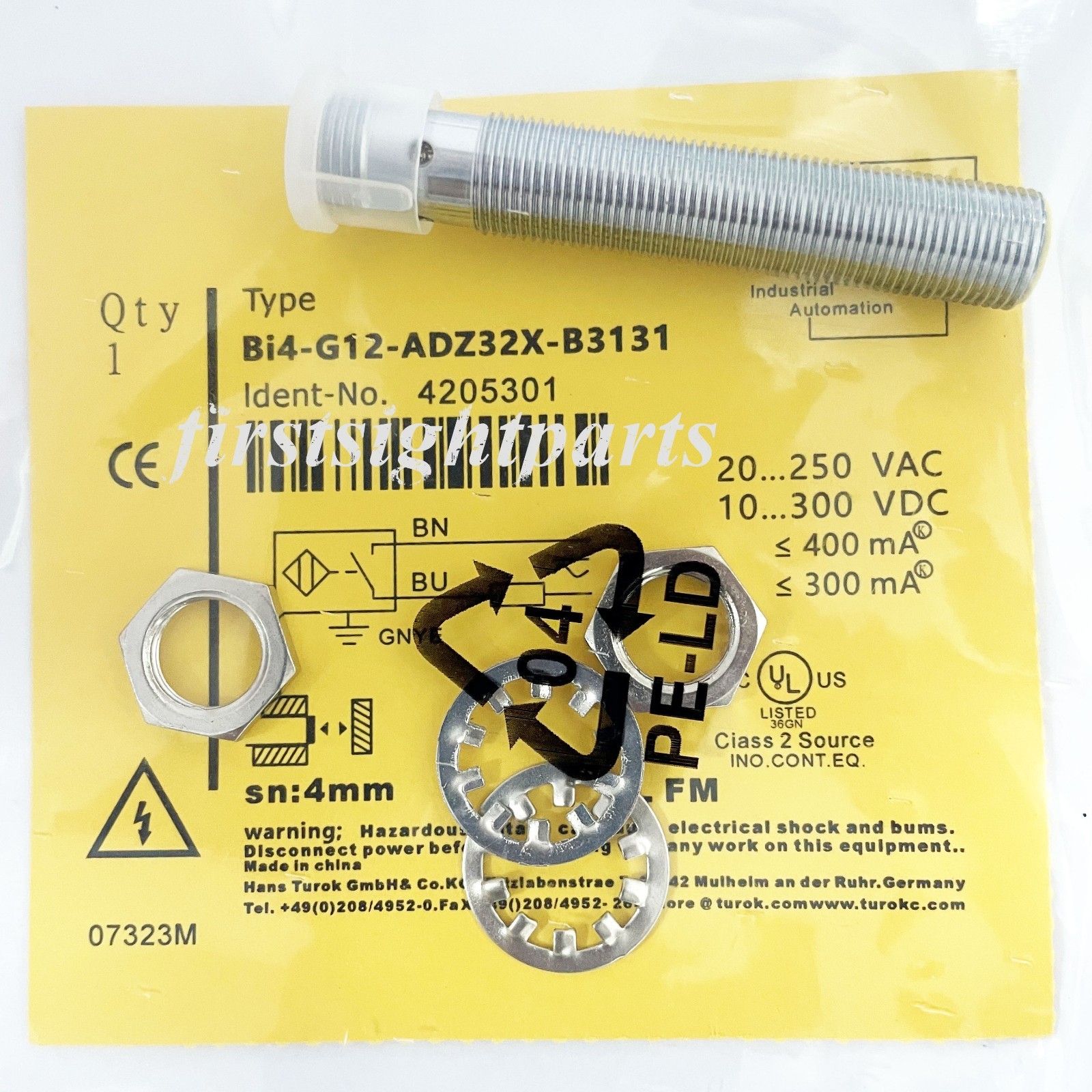 Inductive Proximity Sensor For Turck BI4-G12-ADZ32X-B3131 3Pins US Stock