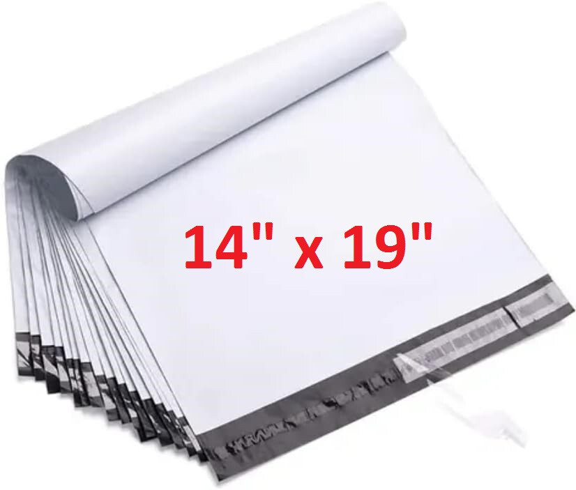 500 Pack White 14×19 Large POLY Mailer Self Seal Strong BAGS ENVELOPES SHIPPING